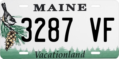 ME license plate 3287VF