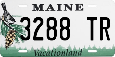 ME license plate 3288TR