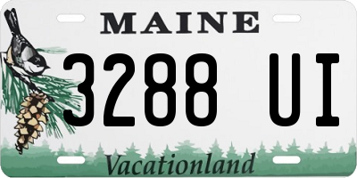 ME license plate 3288UI