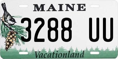 ME license plate 3288UU