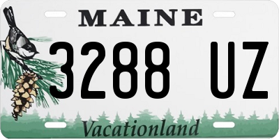 ME license plate 3288UZ