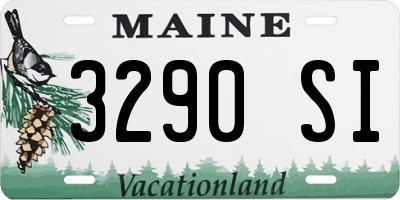 ME license plate 3290SI