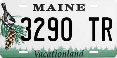 ME license plate 3290TR