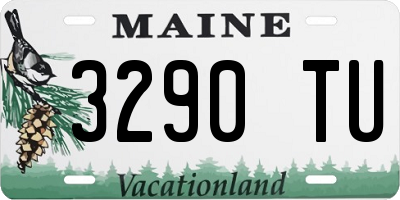 ME license plate 3290TU