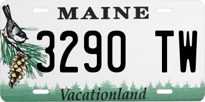 ME license plate 3290TW