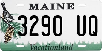 ME license plate 3290UQ