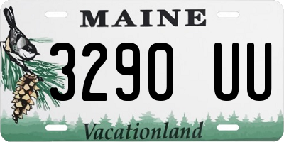 ME license plate 3290UU