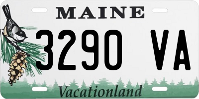ME license plate 3290VA