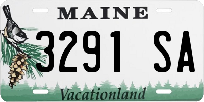 ME license plate 3291SA