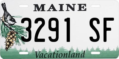 ME license plate 3291SF