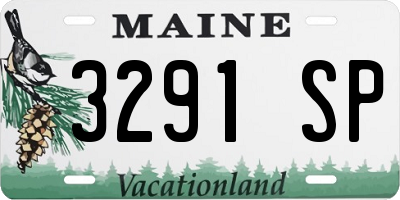 ME license plate 3291SP