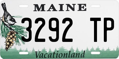 ME license plate 3292TP
