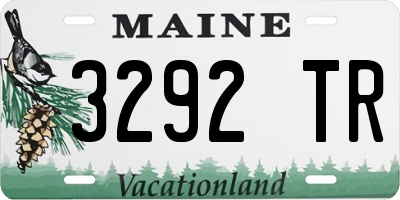 ME license plate 3292TR