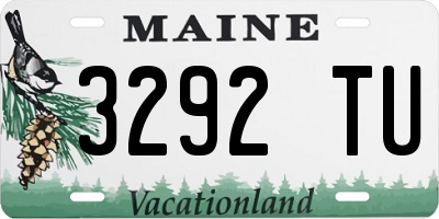 ME license plate 3292TU