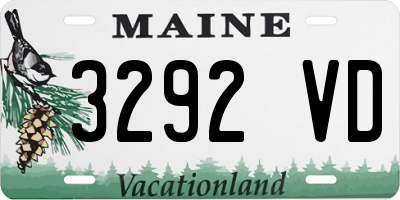 ME license plate 3292VD
