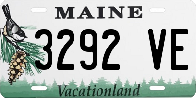 ME license plate 3292VE