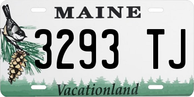 ME license plate 3293TJ