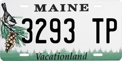 ME license plate 3293TP