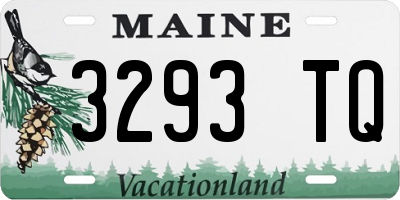 ME license plate 3293TQ