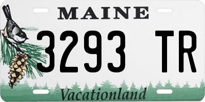 ME license plate 3293TR