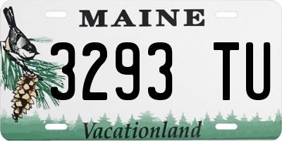 ME license plate 3293TU