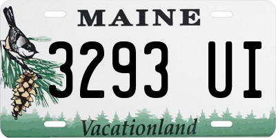 ME license plate 3293UI
