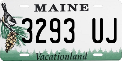 ME license plate 3293UJ