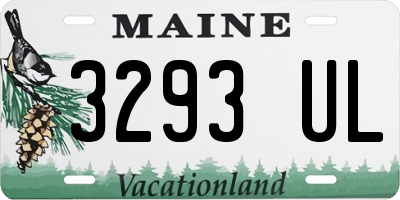 ME license plate 3293UL