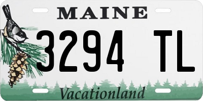 ME license plate 3294TL