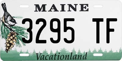 ME license plate 3295TF