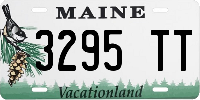 ME license plate 3295TT