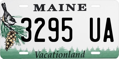 ME license plate 3295UA