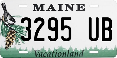 ME license plate 3295UB