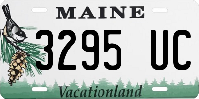 ME license plate 3295UC