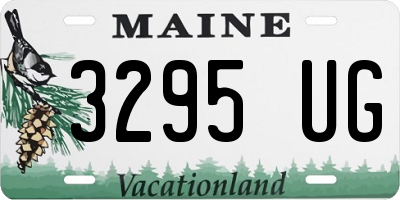 ME license plate 3295UG
