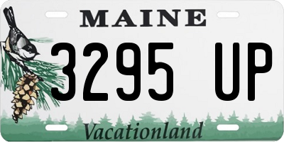 ME license plate 3295UP