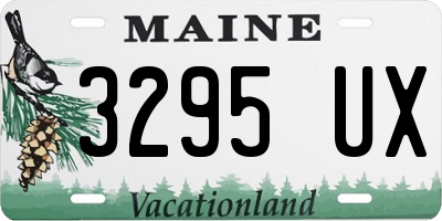 ME license plate 3295UX