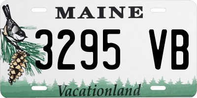 ME license plate 3295VB