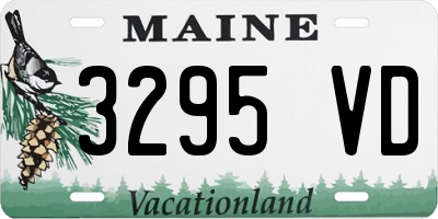 ME license plate 3295VD