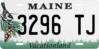 ME license plate 3296TJ