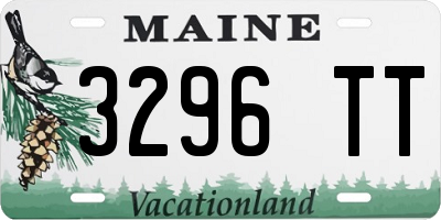 ME license plate 3296TT