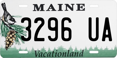 ME license plate 3296UA