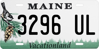 ME license plate 3296UL