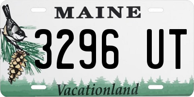 ME license plate 3296UT