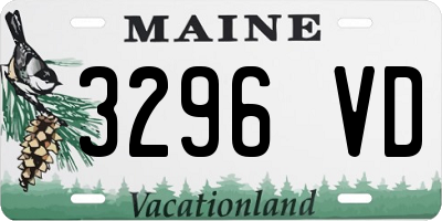 ME license plate 3296VD