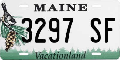 ME license plate 3297SF