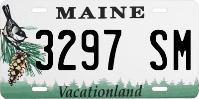 ME license plate 3297SM