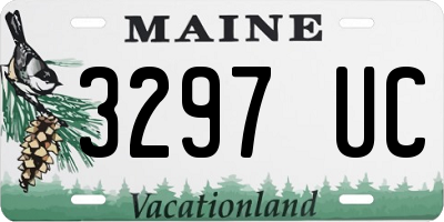 ME license plate 3297UC