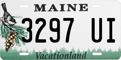ME license plate 3297UI
