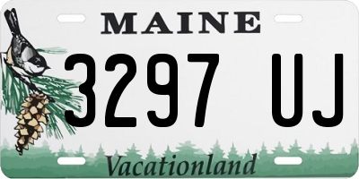 ME license plate 3297UJ